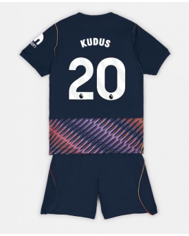 Billige Fotballdrakt Tottenham Hotspur Mohammed Kudus #20 Replika Bortedraktsett Barn 2026-27 Kortermet (med bukser)